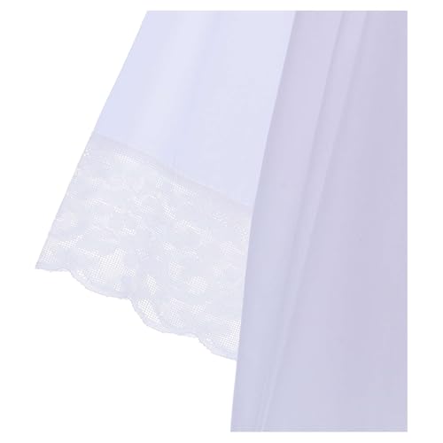 White Surplice for Altar boy with Flowery Crochet, 65 cm (25.5 inc.)3