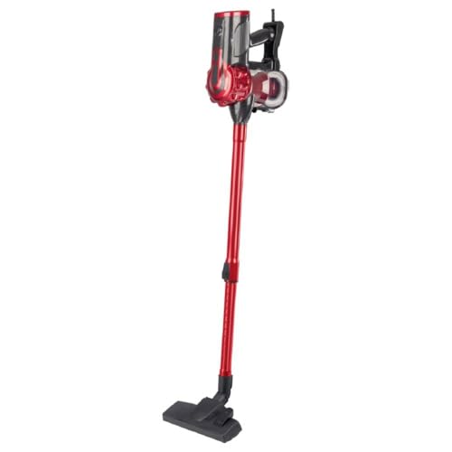 Clatronic, Aspirateur 2en1 à Main et Balai avec Fil BS1314-Rouge, 600W, Technologie de Filtre sans...