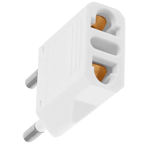 HOMOCONO Adaptador de Enchufe Europeo y Americano para Uso en Europa Voltaje Ca 220 V, Cobre Resistente, Adecuado para Viajes y Negocios