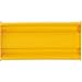 Global Industrial Steel Guard Rail, 2-Rib, 2'L, Yellow