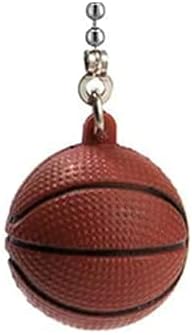 Ceiling Fan Pull Chain Ornaments Extension Basketball Light Pull Chains for Ceiling Fans Lights Lamp （2 Pack）
