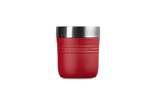 Image of Le Creuset Stainless Steel On The Go Food Jar, 16 oz., Cerise