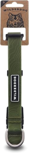Image of Wilderdog Waterproof Dog Collar - Repels Water & Dirt - Small 11 inch-15 inch - Olive