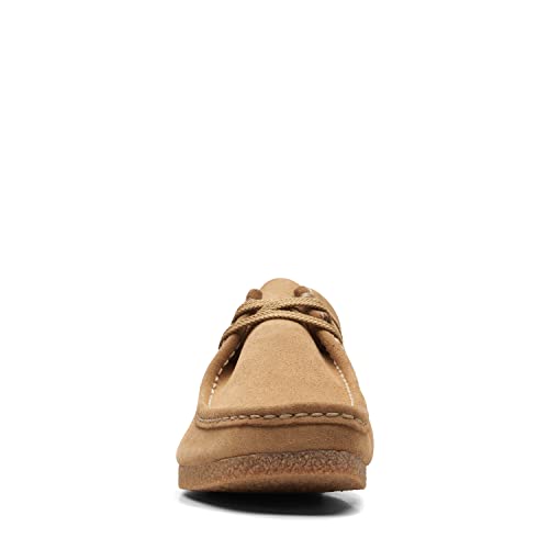 Clarks Mocassim masculino Shacre Ii Run Shoes, Camurça de areia escura, 11.5