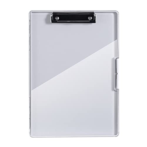 Porte-bloc avec rangement boîte A4 et double dossier transparent