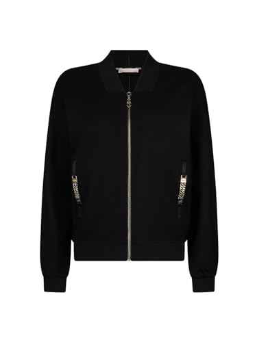Sweatshirt Liu Jo aux finitions chaînes dorées et fermeture zippée