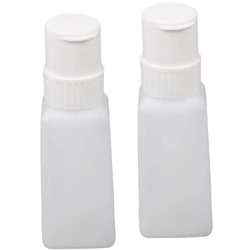 Polish Remover, Plastic Nail Polish Remover Pump Dispenser Lockable Push Down Bottle 2 Pcs