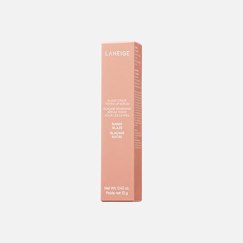 Image of Laneige Glaze Craze Tinted Lip Serum | Plumping, Nourishing Hydration with Polypeptide and Ceramides | Lip Balm for Dry & Chapped Lips |Ultra Glamorous Shiny Lips