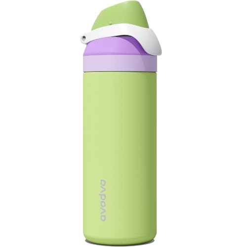 avodvo 24 oz Insulated Water Bottle with Straw, Leakproof Dual-Sip Lid - image 1