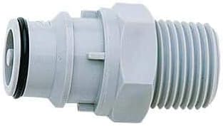 3130336 CPC () HFCD24812 Quick-Disconnect Fittings, Valved Male Pipe Thread Inserts, PP, 1/2 Set of 3