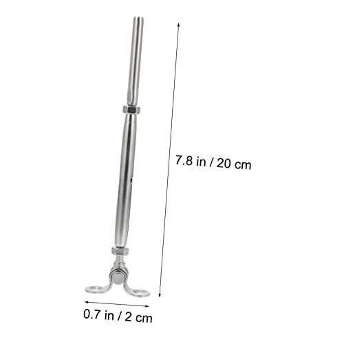 Cable Railing Crimp Toggle Turnbuckle Kit para cable de acero 3/16 pulgadas miniatura 2