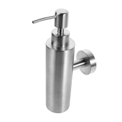 KONTONTY Dispensador Jabón Pared Acero Inoxidable Manual Recargable para Baño Cocina Uso Hotel Resistencia y Ahorro Espacio KONTONTY Dispensador Jabón Pared Acero Inoxidable Manual Recargable para Baño Cocina Uso Hotel Resistencia y Ahorro Espacio