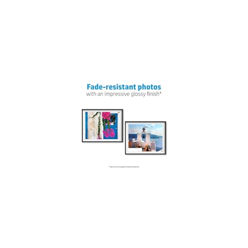 Image of HP Advanced Photo Paper, Glossy, 65 lb, 8 x 10 in., 203 x 254 mm, 25 sheets (6J777A)