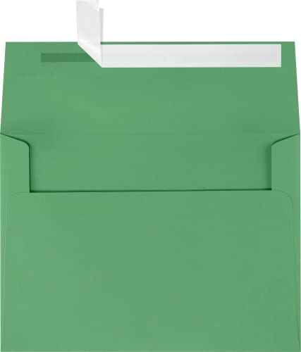 LUXPAPER A7 Invitation Envelopes, 5 x 7 Cards, 80 lb, Holiday Green, 500 ct