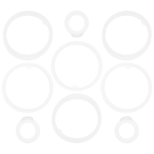 BESPORTBLE 9Pcs Silicone Gasket Replacement Seal Rings for 40Oz Water Bottle Lid, Flip Lid Gasket Replacement Compatible with Thermoflask, Insulated B