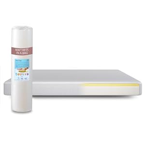 DURA TRIBE GoldenSleep Smart EU Double Orthopaedic Mattress, UK Made – Firm Support Memory Foam Mattress with Removable Cover, Hypoallergenic, Breathable, Easy setup – EU Double (140 x 200 cm)