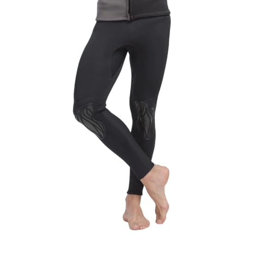 3MM Neoprene Wetsuit Jacket Mens Black Long Sleeve Drysuit Triathlon Wetsuits Tops for Surfing Warm(1432-Black,Medium)