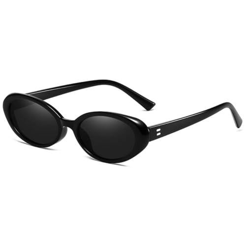 IKANOO Retro Oval Sunglasses for Women Men Vintage Small Oval Sunglasses 90s Style Shades