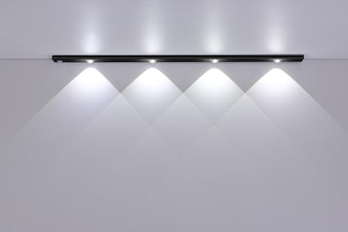 Luz led regulável de 3 cores, 60cm, recarregável por usb, sensor de corpo humano, adequado para cozi