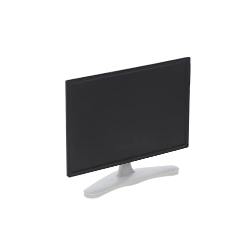 ibasenice Mini Decoration Scale Pretend Children Tv, Screen Kids Toys Flat Black Miniature Doll House Decor Modeling Simulation Toy Layout Furniture Plastics Role Fairy : Model Dollhouse