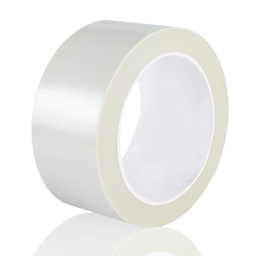 Yuexitech Nastro Telato Americano 25mm X 20m, Nastro Adesivo Telato Resistente Al Calore E Impermeabile, Duck Tape In Tessuto Per Riparazioni Domestiche, Automotive E Outdoor, Bianco