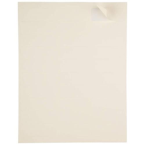 Jam Paper Return Address Labels - Standard Mailing - 1 X 2 5/8 - Ivory - 120 Shipping Labels/Pack #TOP2