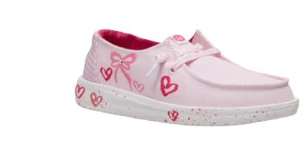 Image of HEYDUDE Girl's Youth Wendy Garden Floral Slip On Shoe | Skyway Blue /Multi | Lightweight Loafer with Elastic Laces