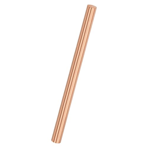 M METERXITY Kupfer Rundstab 7mm Durchmesser 3.94 Zoll Länge T2 Lager Massivstab Drehstab für Metallhandwerk DIY/Gartenbau/Industrie/Dekoration Reines Kupferrohr