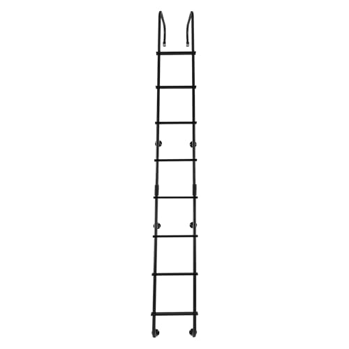 Tough Grade 92" RV Rear Ladder Kit Aluminum Black