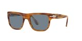 Persol Gafas de sol PO3306S 960/56 Unisex color Marrón con lente azul claro de 55 mm