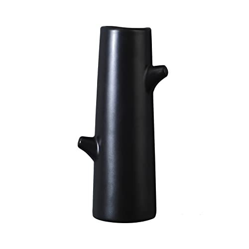 DECRZPB Jarrón de Rama Negra de cerámica Escultura Artesanal jarrón Colgante de Pared 3D decoración de Pared Oficina Regalo de Boda