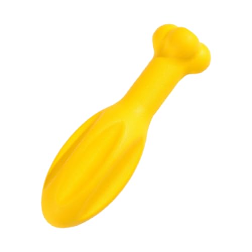 ノーブランド品 犬の骨のおもちゃ 犬の誕生日のおもちゃ 愛犬の遊び道具 大型犬用の 繁殖 犬強化おもちゃ 犬のおもちゃ 子犬の 子犬の噛む骨のおもちゃ エヴァ Yellow