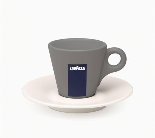 LAVAZZA - Sous-Tasses Lavazza en Porcelaine - Lot de 12 pour Tasses Espresso 70 ml