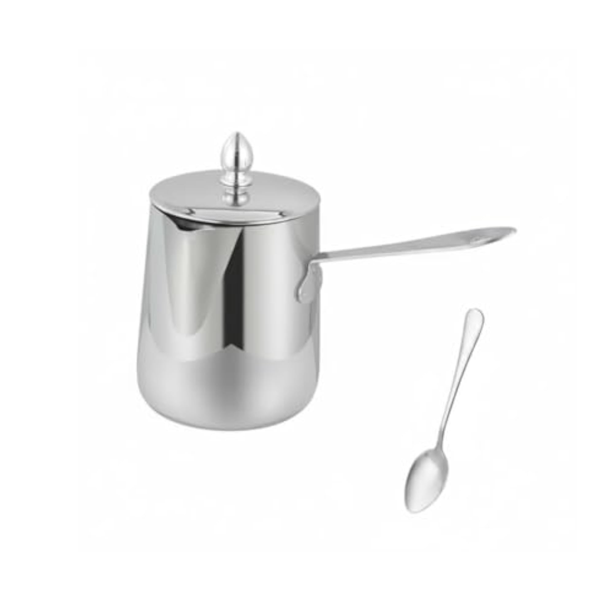 Latte Art Pitcher with Spoon, Easy to Clean