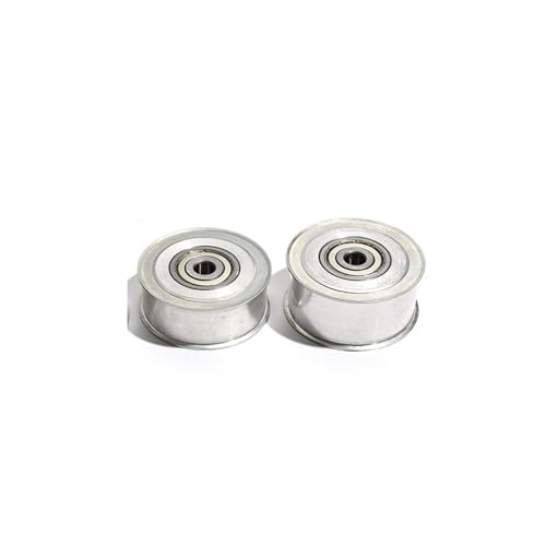 Durable 2pcs HTD 5M-40T Idler Pulleys, Without Teeth Width 16/21/27mm Bore 10/12/15/20/25/30mm Timing Belt Pulley (Size : 12mm, Style : Width16mm)