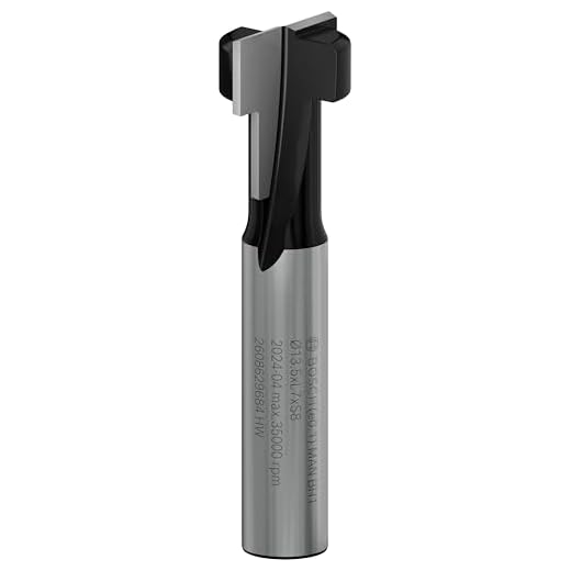 Bosch 1x PRO T-Nutfräser (für Weichholz, Hartholz, Ø 8,6 mm, Professional Zubehör Handfräse, Trim Router)