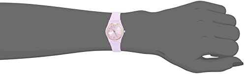 Armitron Sport Relógio feminino com pulseira de resina, 25/6441, Lavanda/ouro rosa, 25/6441LAV