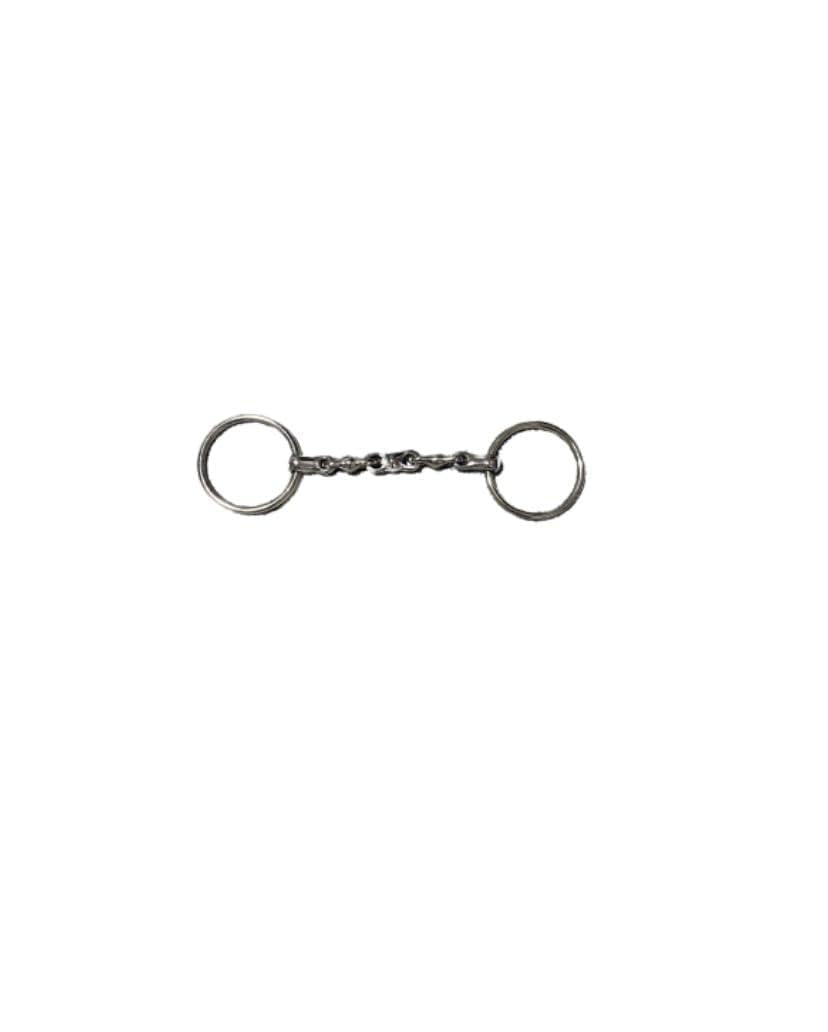 JRI Loose Ring Waterford Snaffle Bit – 4.5" Stainless Steel | Chain-Link Mouthpiece, Anti-Lean Design, Flexible Control | Same Day Dispatch — image 1