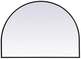 Elegant Decor Ayra 33x24 Arch Modern MDF Wood/Iron Mirror in Black