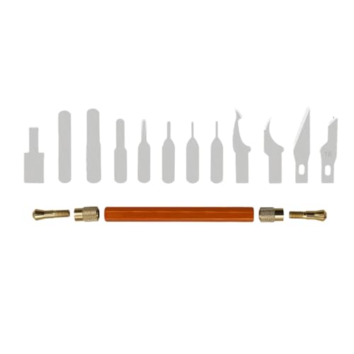 Homoyoyo 13 piezas Kit de Cuchillos para Grabado y Corte Herramientas de Precisión para Reparación de Móviles y Manualidades Cuchillas Afiladas de Acero para Esculturas y Películas