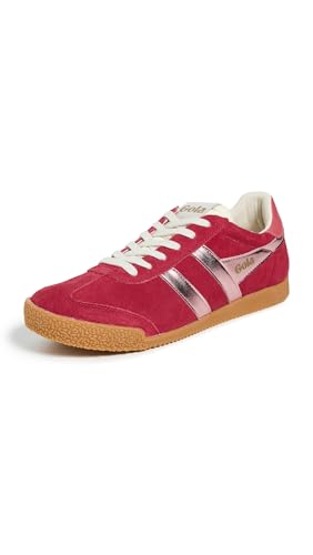 Image of Gola Women's Elan Glitz Suede Sneakers