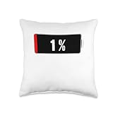 PowerBoost Low Battery Throw Pillow, 16x16, Multicolor