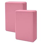 Yoga Blocks 2 Pack, Premuim EVA Foam Block, Durable Exersice Block for Yoga, Pilates, General Fitness, Stretching, Toning Workouts and Meditation, Non-slip