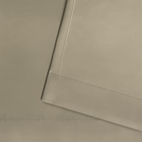 Exclusive Home Cabana Solid Indoor/Outdoor Light Filtering Grommet Top Curtain Panel, 54"x84", Taupe, Set of 2 - Image 5