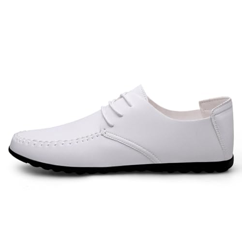Men's Premium PU Casual Lace Up Sneakers Walking Business Driving Flats Shoes2