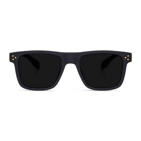 sunwear Lightweight Everyday Wear Black Coloured Sunglasses for Men & Women 5630_Black-picture-22