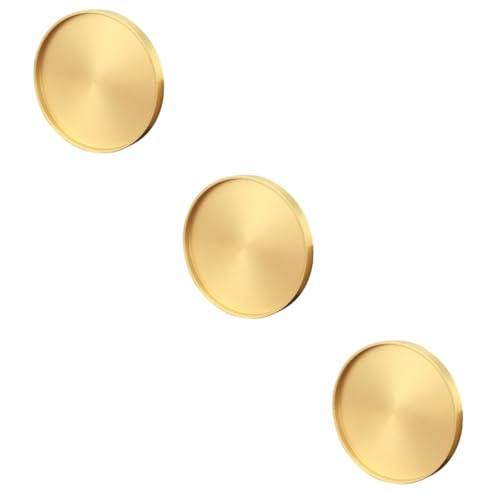 MAGICLULU 3 Pcs Round Tea Tray Set Cup Mat Coasters for Drink Heat Resistant Serving Tray