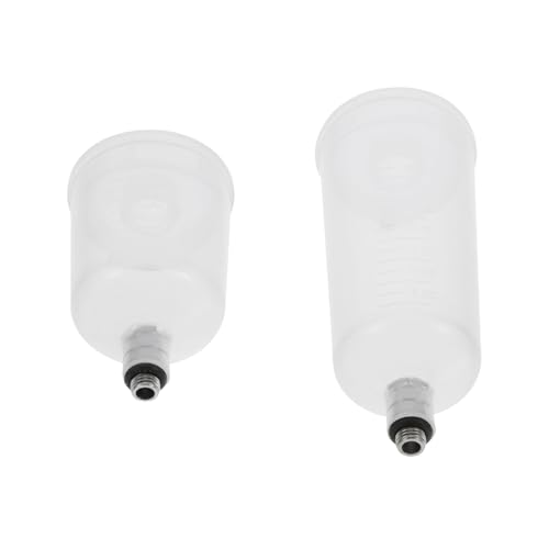 jojofuny 2個 体式エアブラシ塗料容器 耐久性素材 軽量携帯可能 ネイルアート 模型塗装対応 入り 大小各 初心者向け贈り物