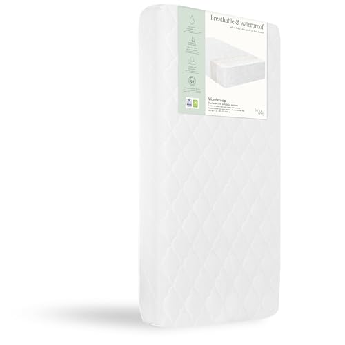 Image of Evolur Wondernap Baby Mattress in White, Fits All Standard Cribs and Toddler Beds, Dual Sided Support, Green Guard Gold & JPMA Certified, Easy Removable and Washable Cover