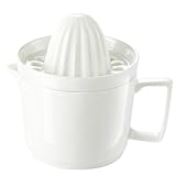 TOKIDNY Manueller Entsafterbecher aus Keramik Abnehmbarer Fruchtsaftpresse Becher für Zitronen und Orangen Leicht zu Reinigen Saftpresse für Küche Haushalt